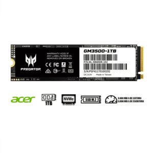 Disco SSD Acer Predator GM3500 1TB M2 Nvme 1.3