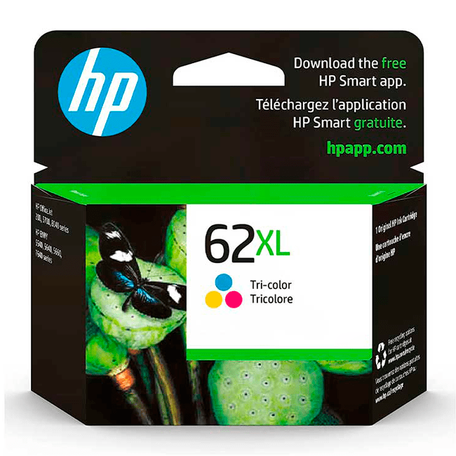 Tinta HP 62XL Tricolor Original